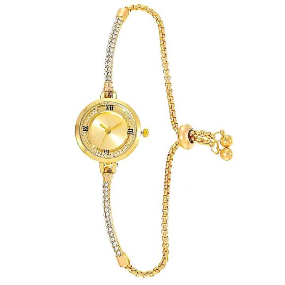 Stainless Steel Gold Watch Bracelet - Picture 3 of 3